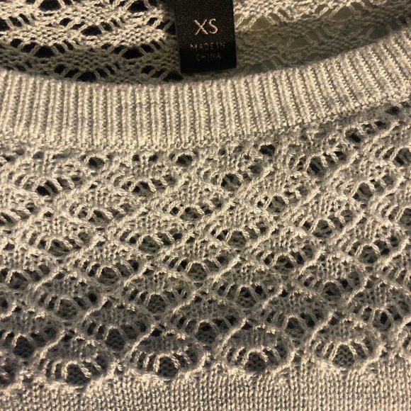 banana republic gray short sleeve sweater - Picture 6 of 7